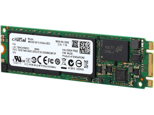 Crucial M500 M.2 2280 480GB SATA III MLC Internal Solid State Drive (SSD) CT480M500SSD4