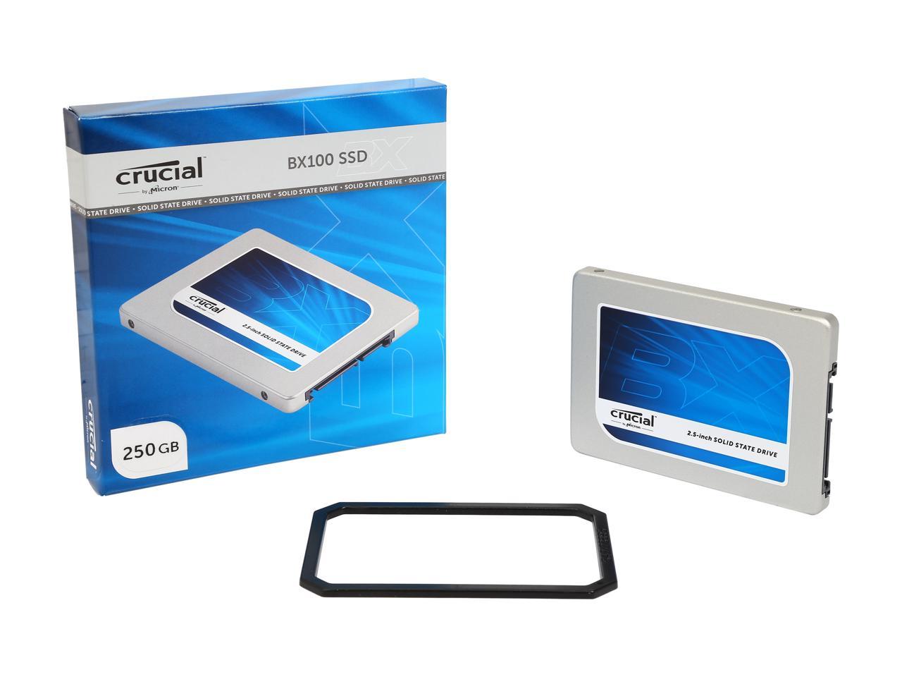 Crucial BX100 2.5" 250GB SATA III MLC Internal Solid State Drive (SSD) CT250BX100SSD1