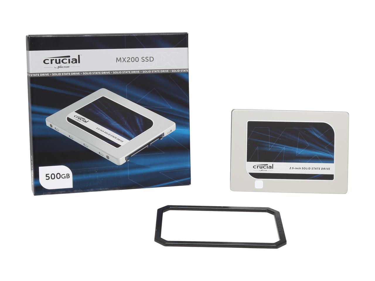 Crucial MX200 2.5" 500GB SATA 6Gbps (SATA III) Micron 16nm MLC NAND Internal Solid State Drive (SSD) CT500MX200SSD1