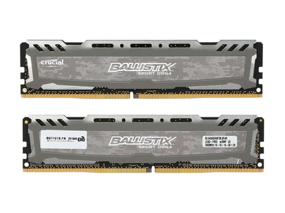 Ballistix Sport LT 8GB (2 x 4GB) 288-Pin DDR4 SDRAM DDR4 2400 (PC4 19200) Desktop Memory Model BLS2K4G4D240FSB