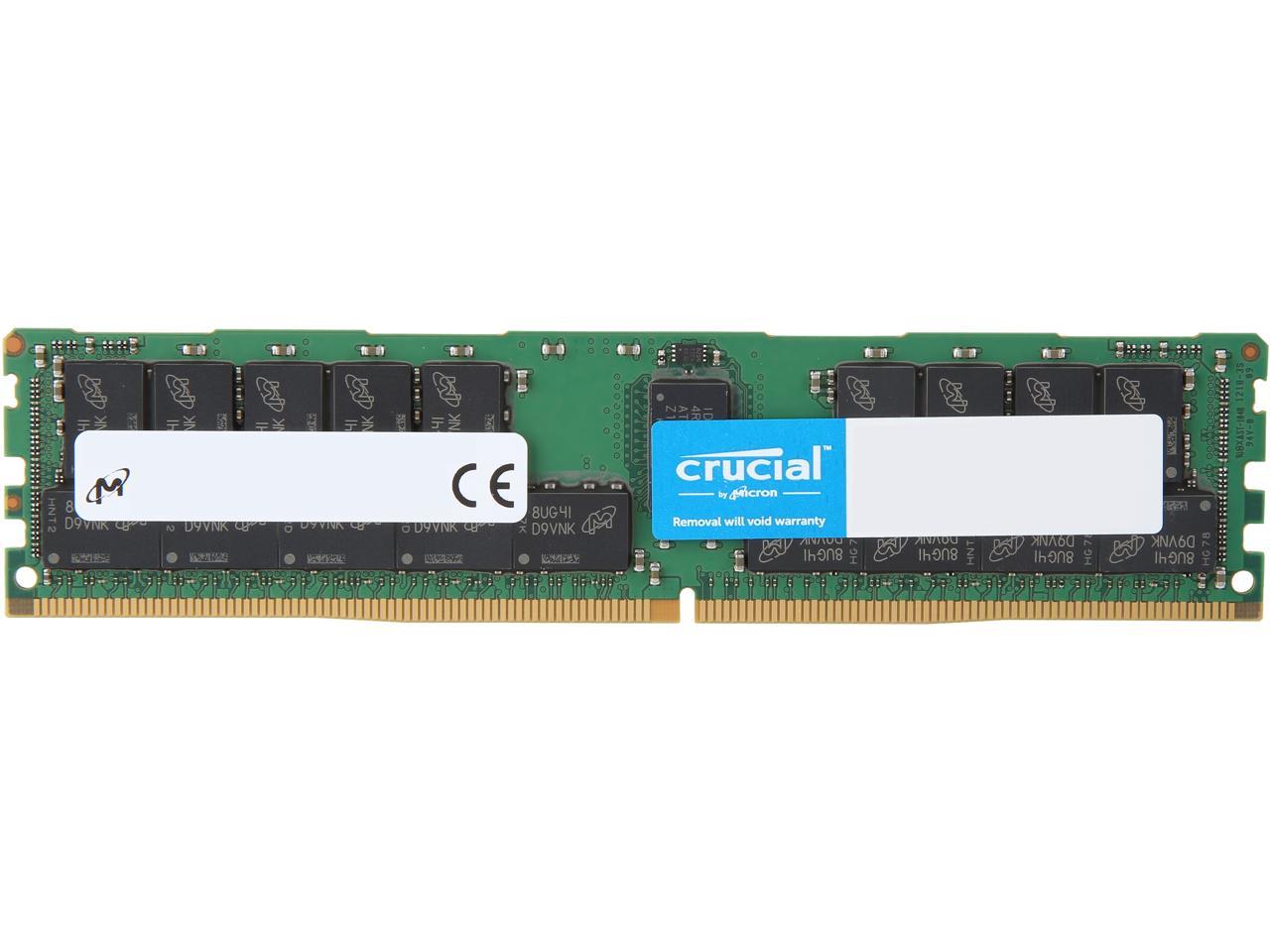 Crucial 64GB 288-Pin DDR4 SDRAM ECC Registered DDR4 2666 (PC4 21300) Server Memory Model CT64G4YFQ426S