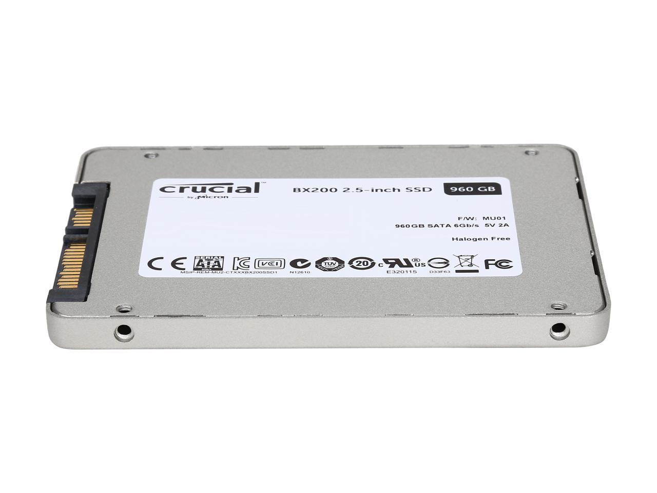 Crucial BX200 2.5" 960GB SATA III Internal Solid State Drive (SSD) CT960BX200SSD1