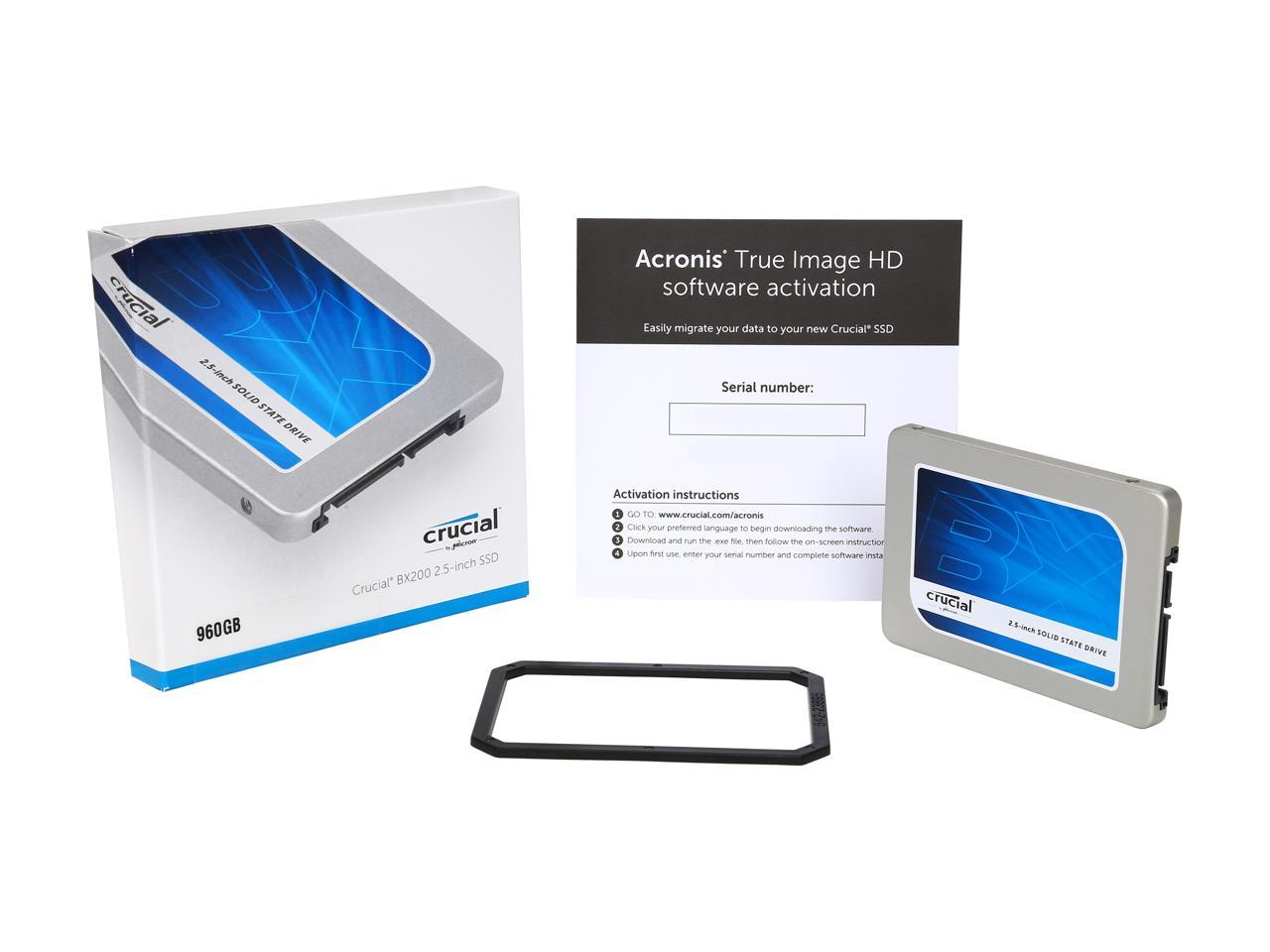 Crucial BX200 2.5" 960GB SATA III Internal Solid State Drive (SSD) CT960BX200SSD1