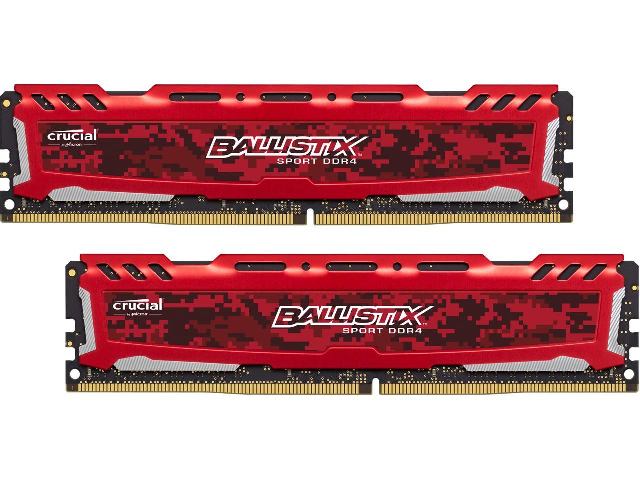 Ballistix Sport LT 32GB (2 x 16GB) 288-Pin DDR4 SDRAM DDR4 2400 (PC4 19200) Desktop Memory Model BLS2K16G4D240FSE