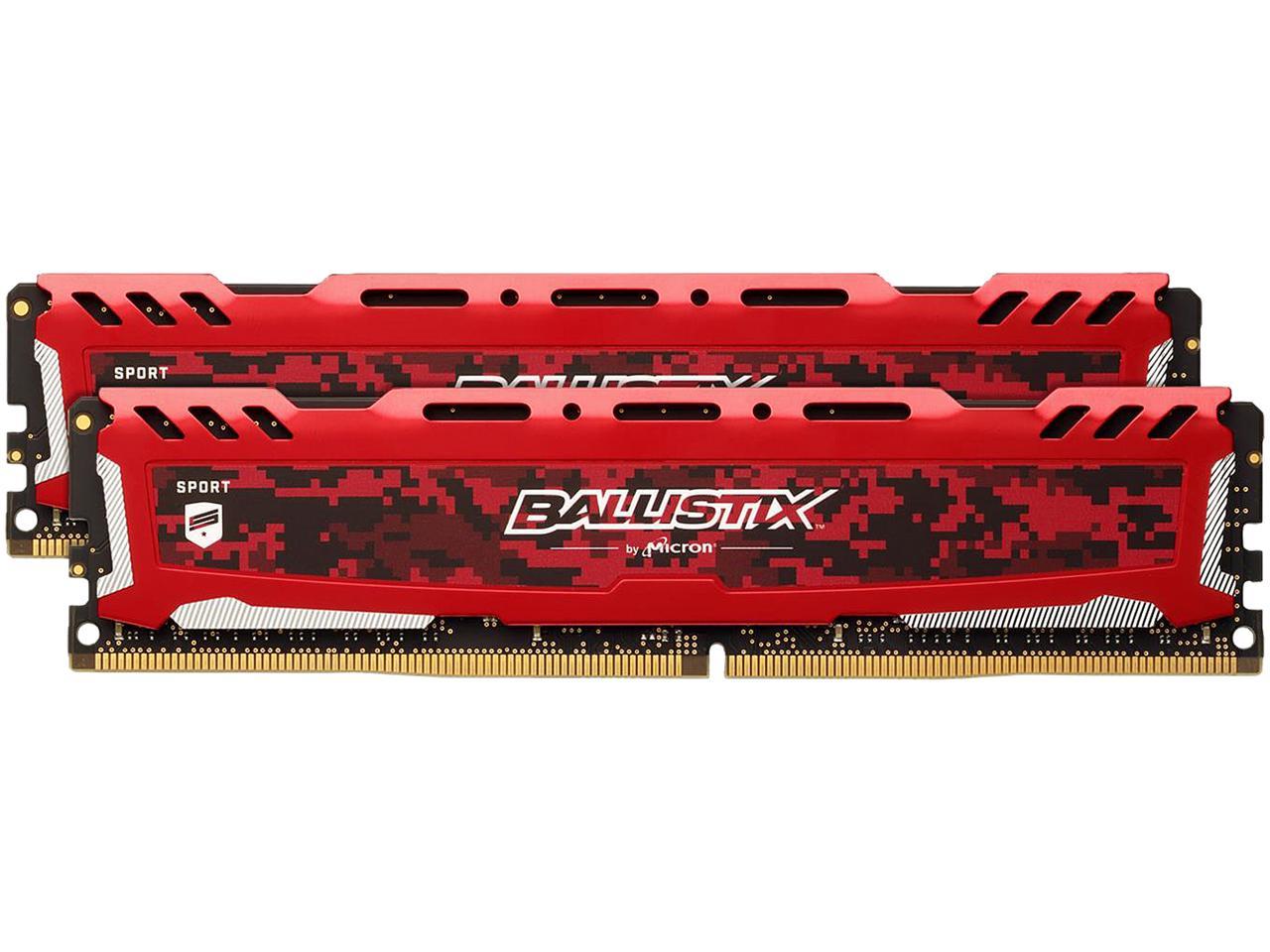 Ballistix Sport LT 32GB (2 x 16GB) 288-Pin DDR4 SDRAM DDR4 2400 (PC4 19200) Desktop Memory Model BLS2K16G4D240FSE