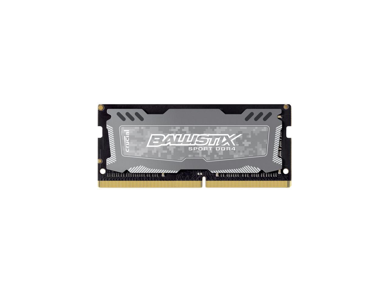 Crucial Ballistix Sport LT 2400 MHz DDR4 DRAM Laptop Gaming Memory Single 4GB CL16 BLS4G4S240FSD (Gray)