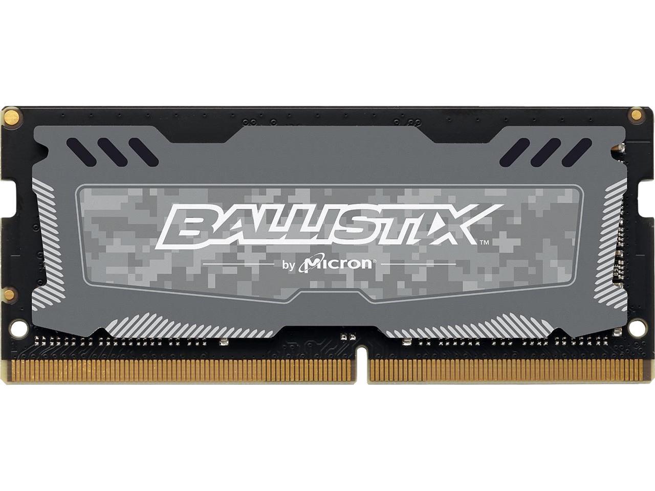 Crucial Ballistix Sport LT 2400 MHz DDR4 DRAM Laptop Gaming Memory Single 4GB CL16 BLS4G4S240FSD (Gray)