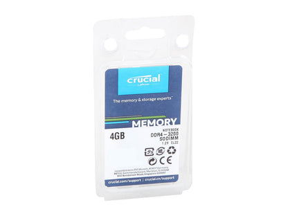 Crucial 4GB 260-Pin DDR4 SO-DIMM DDR4 3200 (PC4 25600) Laptop Memory Model CT4G4SFS632A
