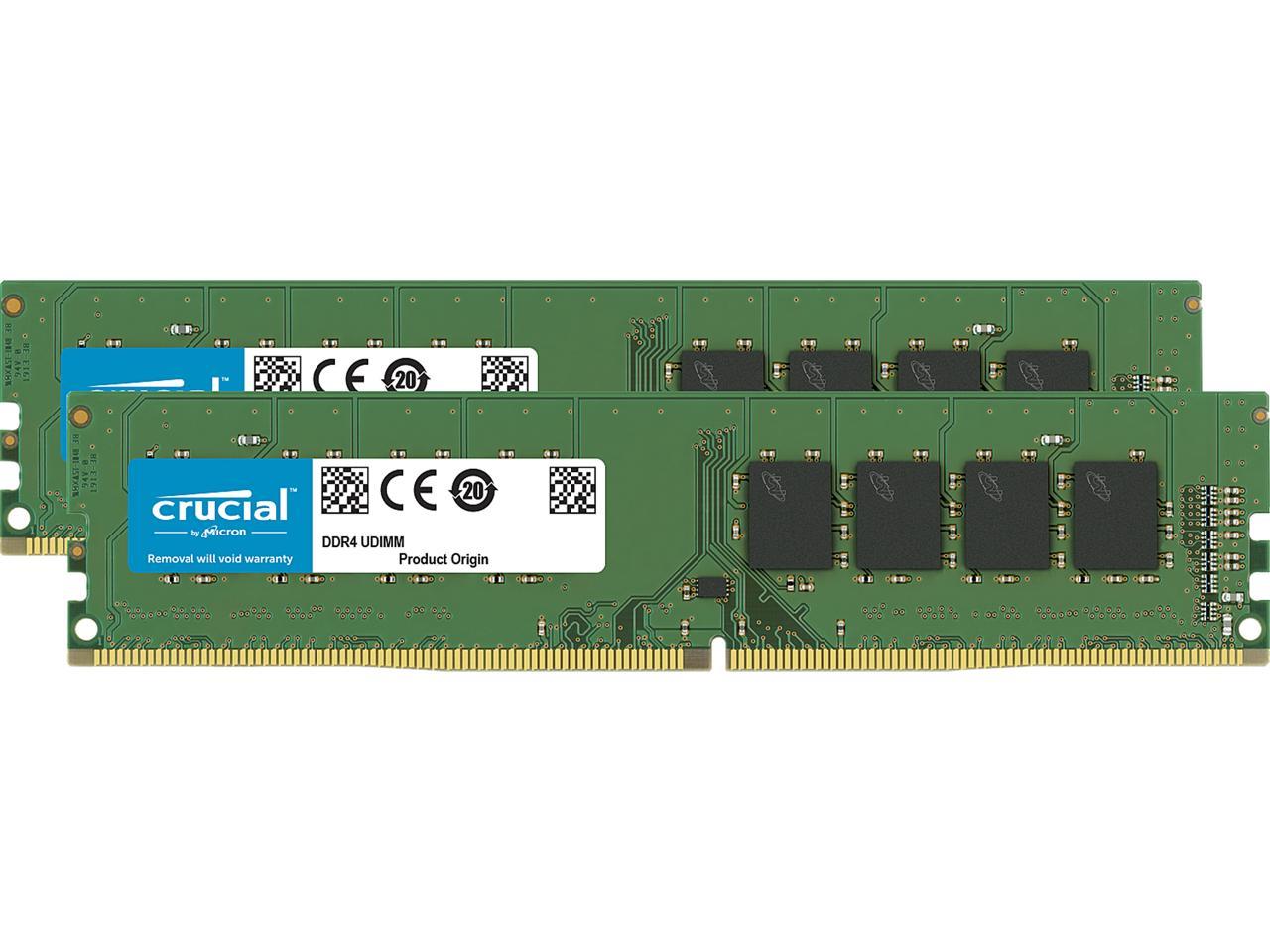 Crucial 32GB (2 x 16GB) 288-Pin DDR4 SDRAM DDR4 3200 (PC4 25600) Desktop Memory Model CT2K16G4DFD832A
