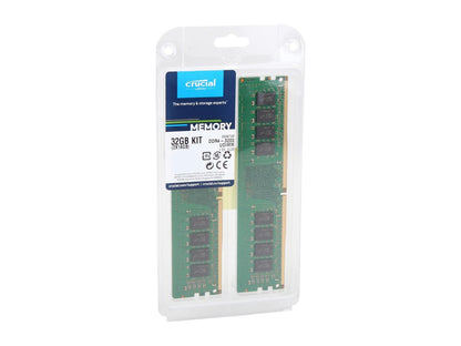 Crucial 32GB (2 x 16GB) 288-Pin DDR4 SDRAM DDR4 3200 (PC4 25600) Desktop Memory Model CT2K16G4DFD832A