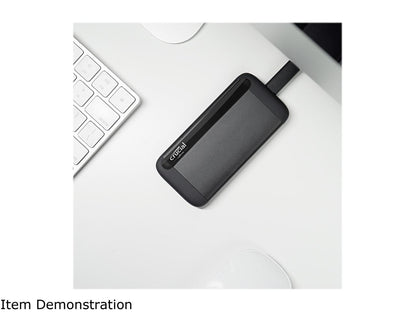 Crucial 1TB X8 Portable SSD - Up to 1050 MB/s - USB 3.2 - USB-C, USB-A - CT1000X8SSD9