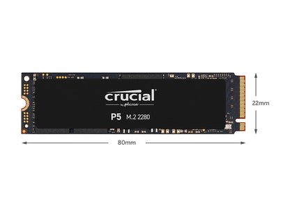 Crucial P5 500GB 3D NAND NVMe Internal SSD, up to 3400 MB/s - CT500P5SSD8