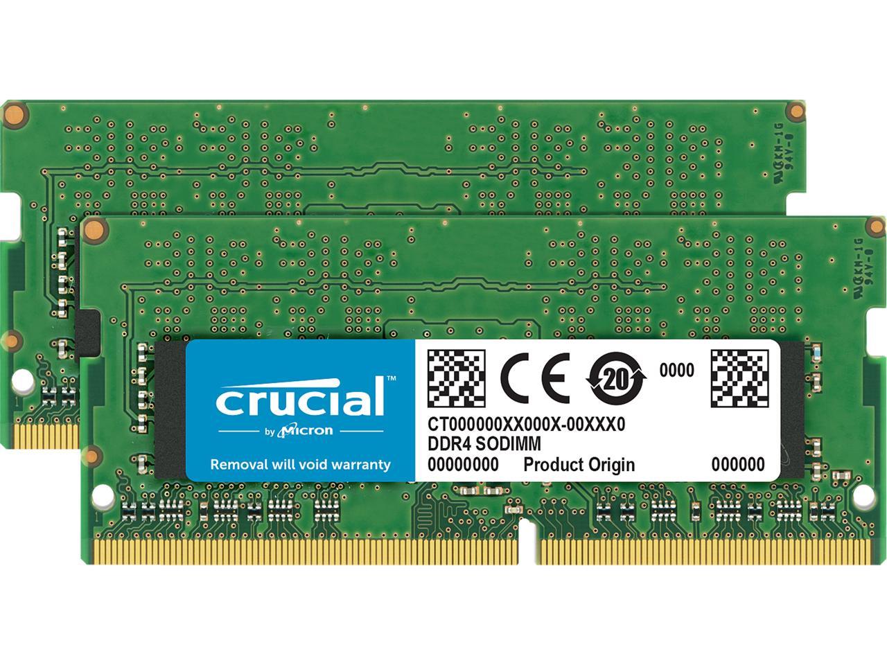 Crucial 16GB (2 x 8GB) 260-Pin DDR4 SO-DIMM DDR4 2666 (PC4 21300) Laptop Memory Model CT2K8G4SFRA266