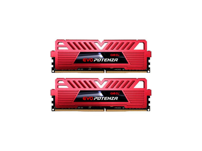GeIL EVO POTENZA 16GB (2 x 8GB) 288-Pin DDR4 SDRAM DDR4 2400 (PC4 19200) Desktop Memory Model GPR416GB2400C16DC