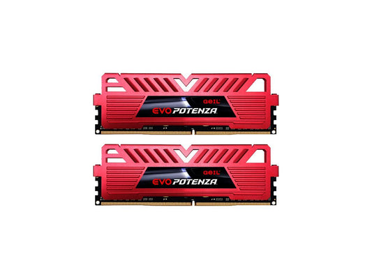 GeIL EVO POTENZA 16GB (2 x 8GB) 288-Pin DDR4 SDRAM DDR4 2400 (PC4 19200) Desktop Memory Model GPR416GB2400C16DC