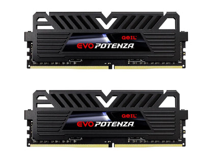 GeIL EVO POTENZA AMD 16GB (2 x 8GB) 288-Pin DDR4 SDRAM DDR4 2400 (PC4 19200) Desktop Memory Model GAPB416GB2400C16DC