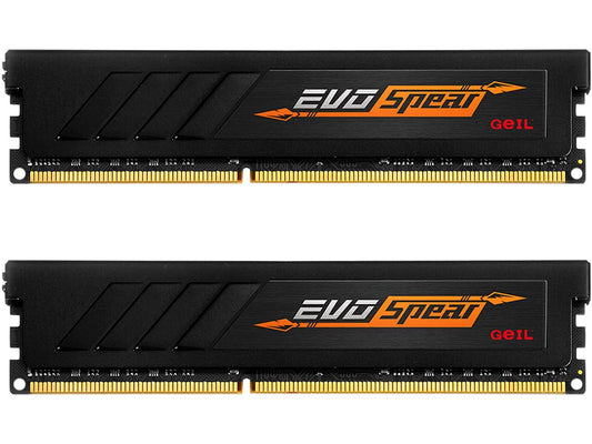 GeIL EVO SPEAR 16GB (2 x 8GB) 288-Pin DDR4 SDRAM DDR4 2400 (PC4 19200) Desktop Memory Model GSB416GB2400C16DC