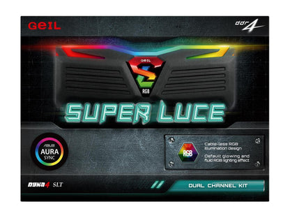 GeIL SUPER LUCE RGB SYNC 8GB (2 x 4GB) 288-Pin DDR4 SDRAM DDR4 2400 (PC4 19200) Desktop Memory Model GLS48GB2400C16DC