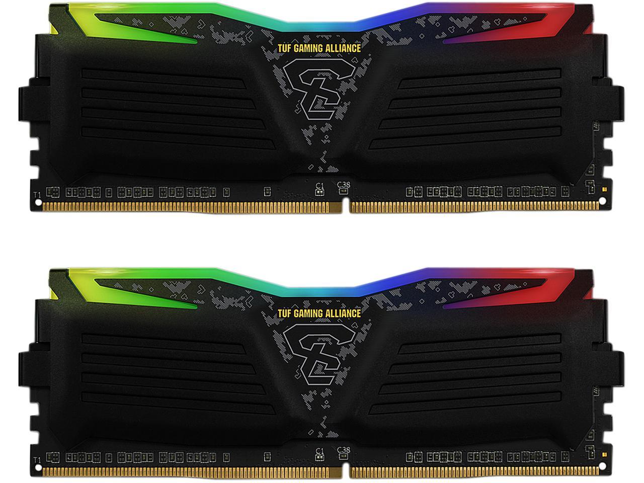 GeIL 16GB (2 x 8GB) 288-Pin DDR4 RGB SDRAM DDR4 3000 (PC4 24000) Desktop Memory Model GALTS416GB3000C16ADC TUF Gaming Alliance
