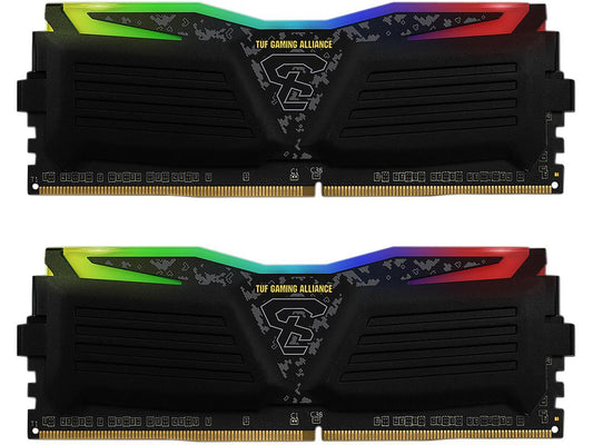 GeIL 16GB (2 x 8GB) 288-Pin DDR4 RGB SDRAM DDR4 3000 (PC4 24000) Desktop Memory Model GALTS416GB3000C16ADC TUF Gaming Alliance