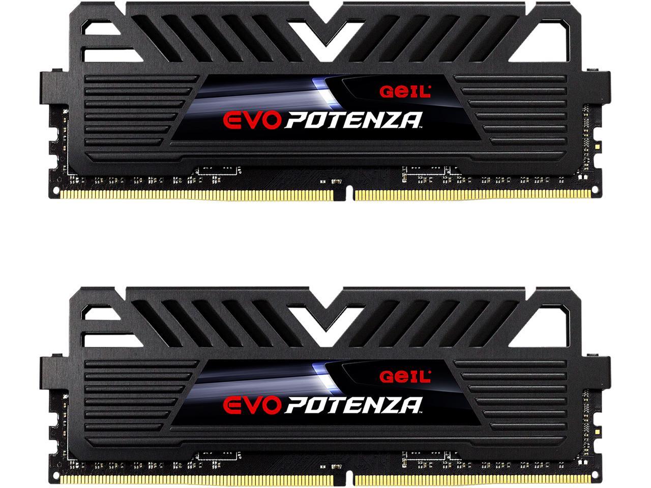 GeIL EVO POTENZA AMD 16GB (2 x 8GB) 288-Pin DDR4 SDRAM DDR4 3200 (PC4 25600) Intel XMP 2.0 Desktop Memory Model GAPB416GB3200C16ADC
