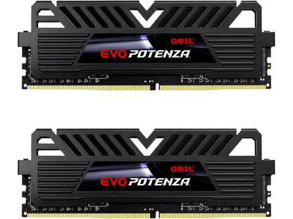 GeIL EVO POTENZA AMD 16GB (2 x 8GB) 288-Pin DDR4 SDRAM DDR4 3200 (PC4 25600) Intel XMP 2.0 Desktop Memory Model GAPB416GB3200C16ADC