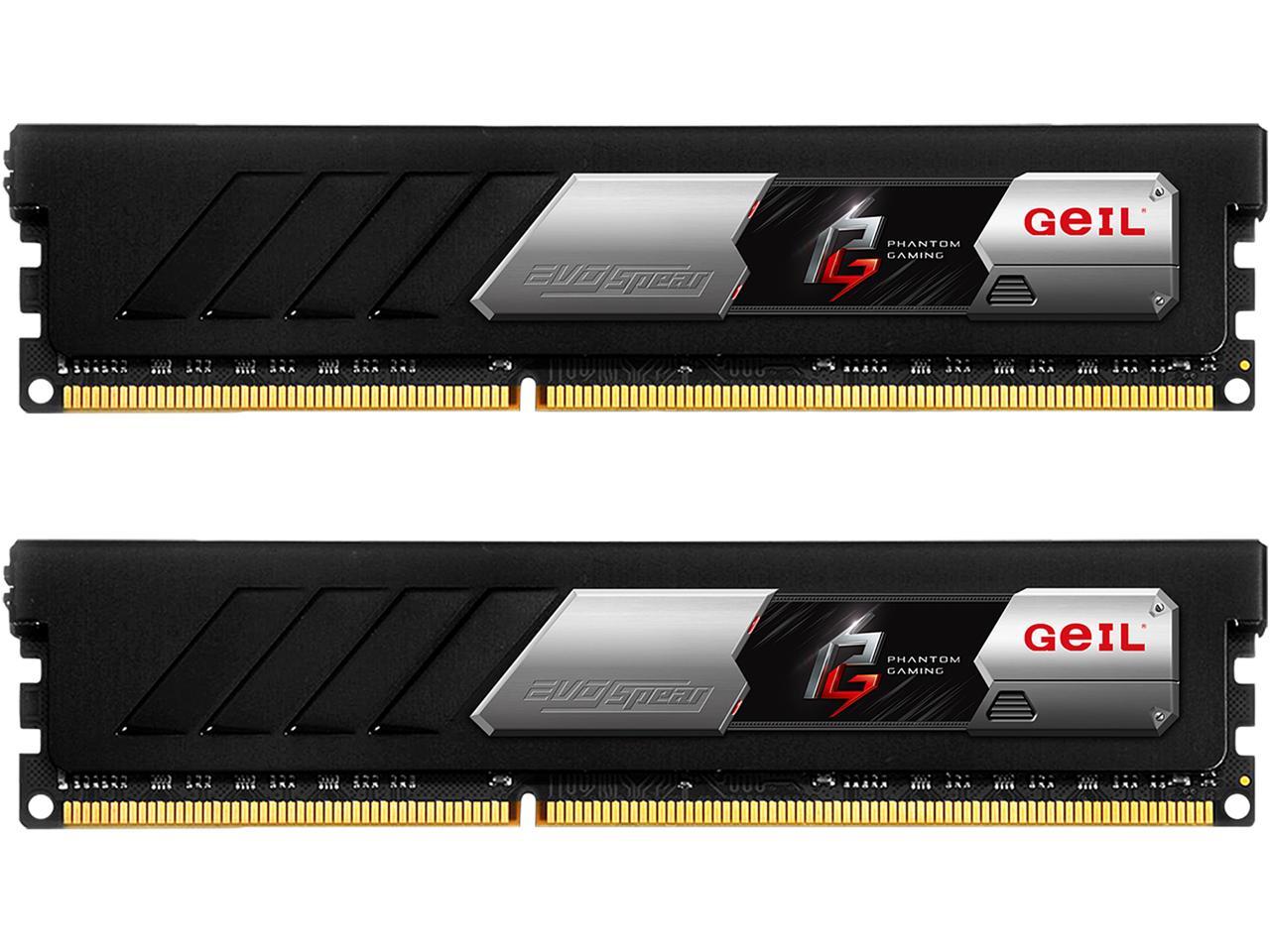 GeIL EVO SPEAR Phantom Gaming Edition (AMD) 16GB (2 x 8GB) 288-Pin DDR4 SDRAM DDR4 3000 (PC4 24000) Intel XMP 2.0 Desktop Memory Model GASF416GB3000C16ADC