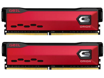 GeIL ORION AMD Edition 16GB (2 x 8GB) 288-Pin DDR4 SDRAM DDR4 3000 (PC4 24000) Intel XMP 2.0 Desktop Memory Model GAOR416GB3000C16ADC
