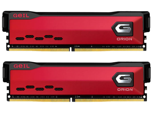 GeIL ORION AMD Edition 16GB (2 x 8GB) 288-Pin DDR4 SDRAM DDR4 3000 (PC4 24000) Intel XMP 2.0 Desktop Memory Model GAOR416GB3000C16ADC