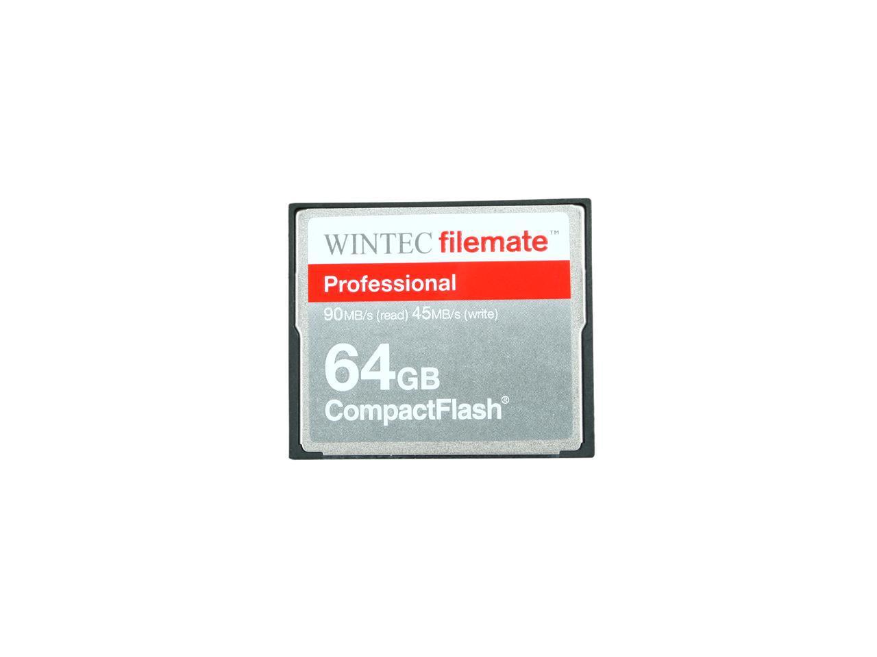 Wintec FileMate Professional 64GB Compact Flash (CF) Flash Card Model 3FMCF64GBP-R