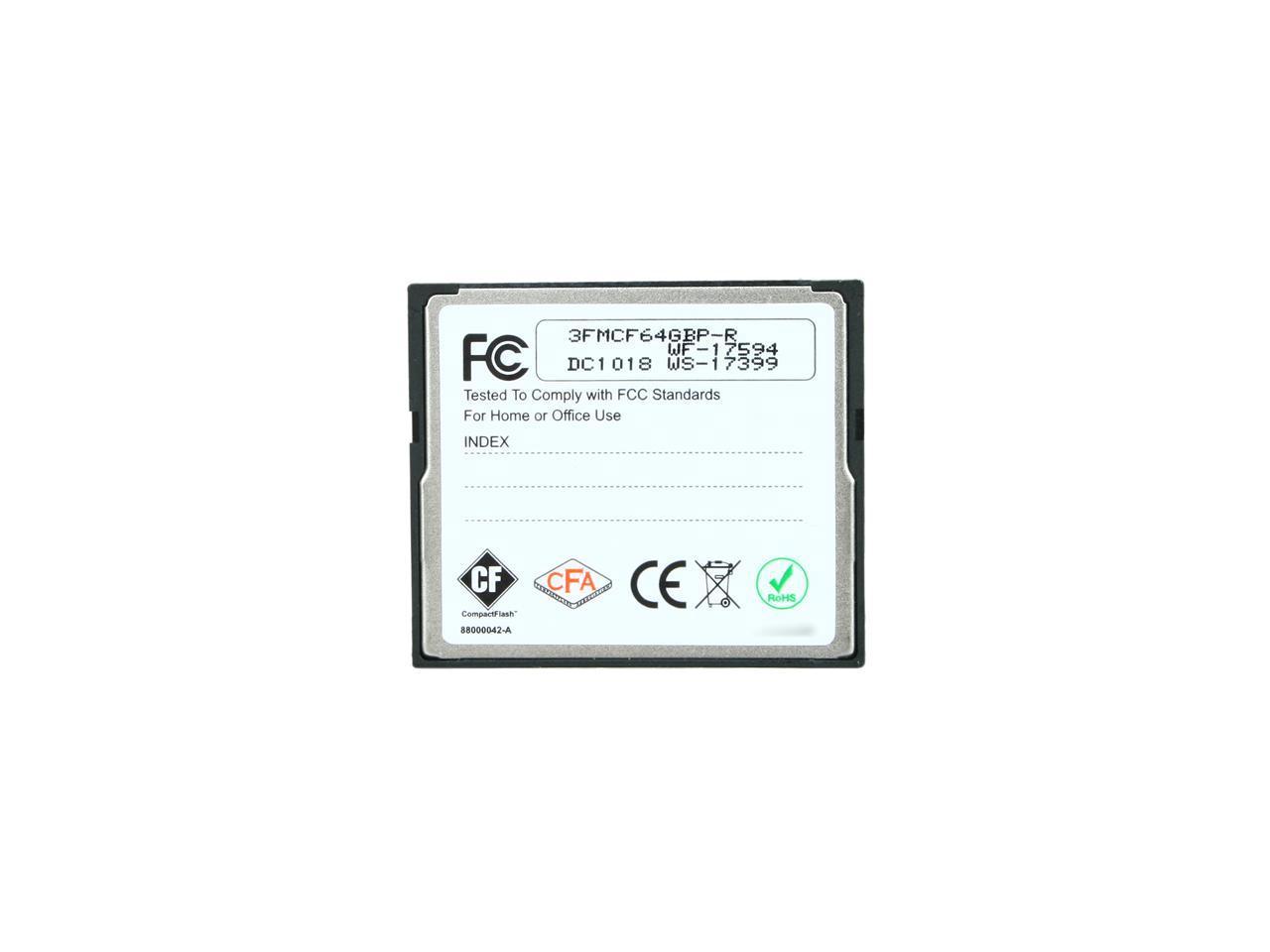 Wintec FileMate Professional 64GB Compact Flash (CF) Flash Card Model 3FMCF64GBP-R
