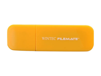 Wintec FileMate Contour 16GB USB 2.0 Flash Drive (Tangerine) Model 3FMSP03U2YL-16G-R