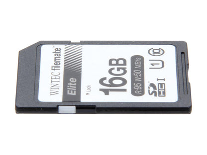 Wintec Filemate Elite 16GB Secure Digital High-Capacity (SDHC) Flash Card Model 3FMSD16GBU1E-R