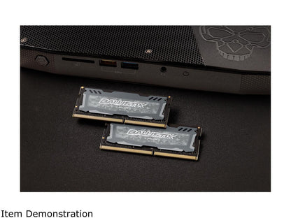 Crucial Ballistix Sport LT 2666 MHz DDR4 DRAM Laptop Gaming Memory Kit 32GB (16GBx2) CL16 BLS2K16G4S26BFSD (Gray)