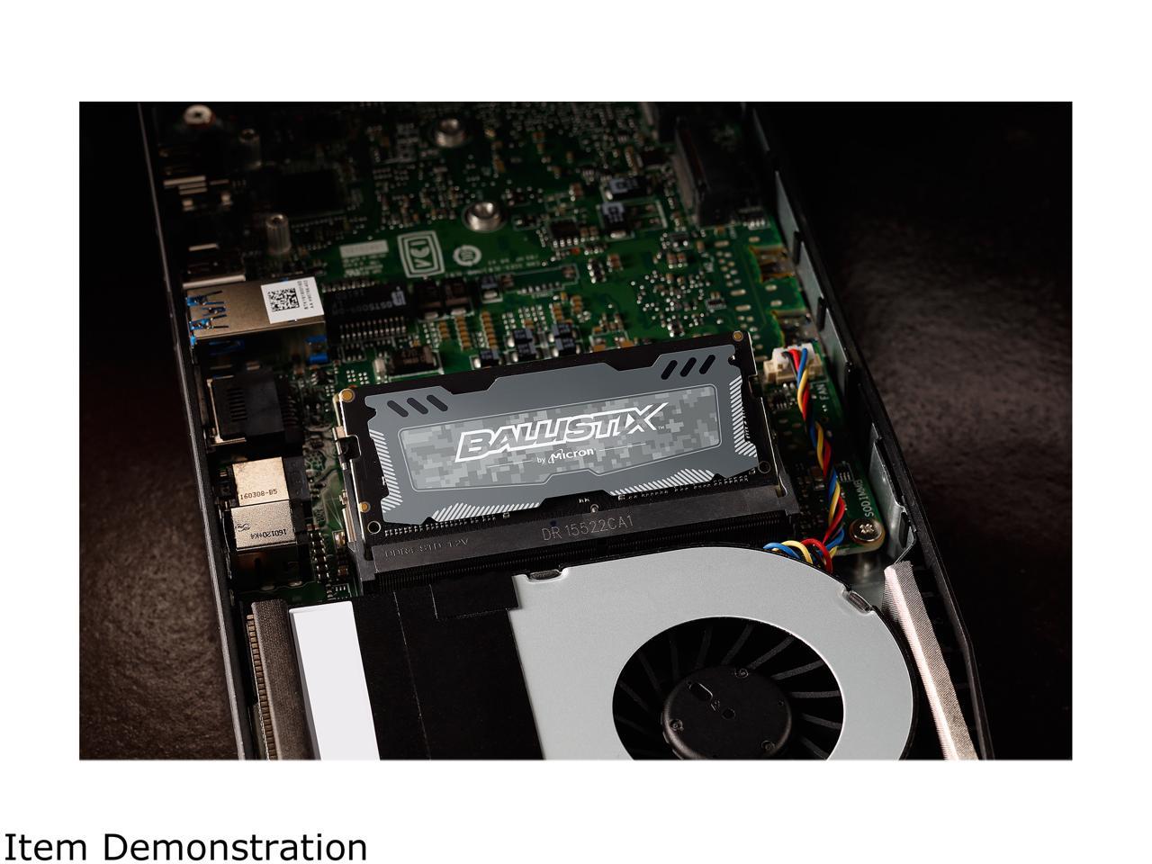 Crucial Ballistix Sport LT 2666 MHz DDR4 DRAM Laptop Gaming Memory Kit 32GB (16GBx2) CL16 BLS2K16G4S26BFSD (Gray)