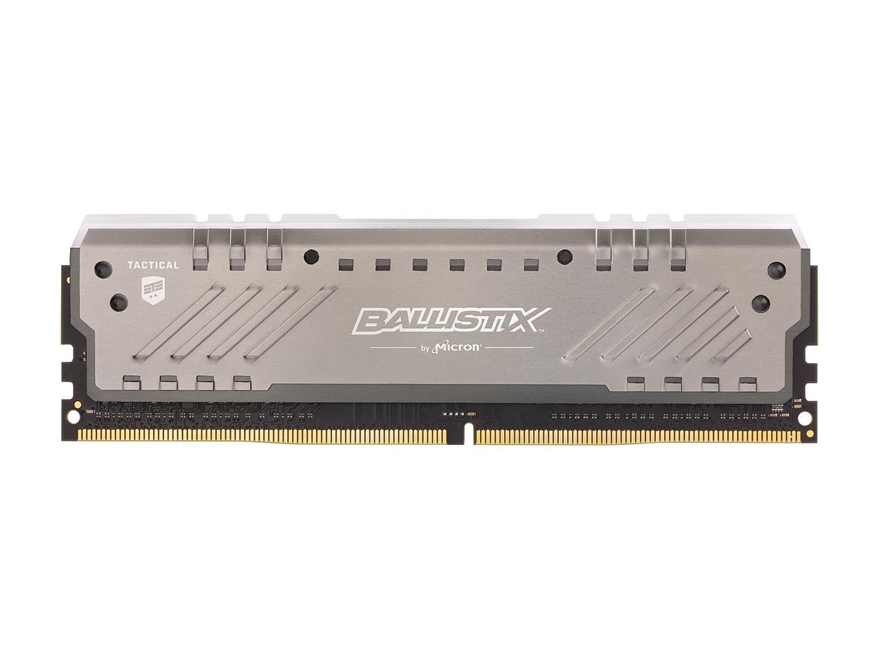 Crucial Ballistix Tactical Tracer RGB 2666 MHz DDR4 DRAM Desktop Gaming Memory Single 8GB CL16 BLT8G4D26BFT4K