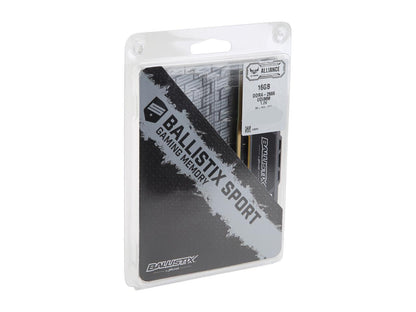 Crucial Ballistix Sport AT 2666 MHz DDR4 DRAM Desktop Gaming Memory Single 16GB CL16 BLS16G4D26BFST