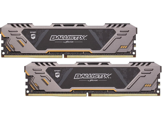 Crucial Ballistix Sport AT 2666 MHz DDR4 DRAM Desktop Gaming Memory Kit 32GB (16GBx2) CL16 BLS2K16G4D26BFST