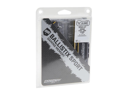 Crucial Ballistix Sport AT 3000 MHz DDR4 DRAM Desktop Gaming Memory Kit 32GB (8GBx4) CL17 BLS4K8G4D30CESTK