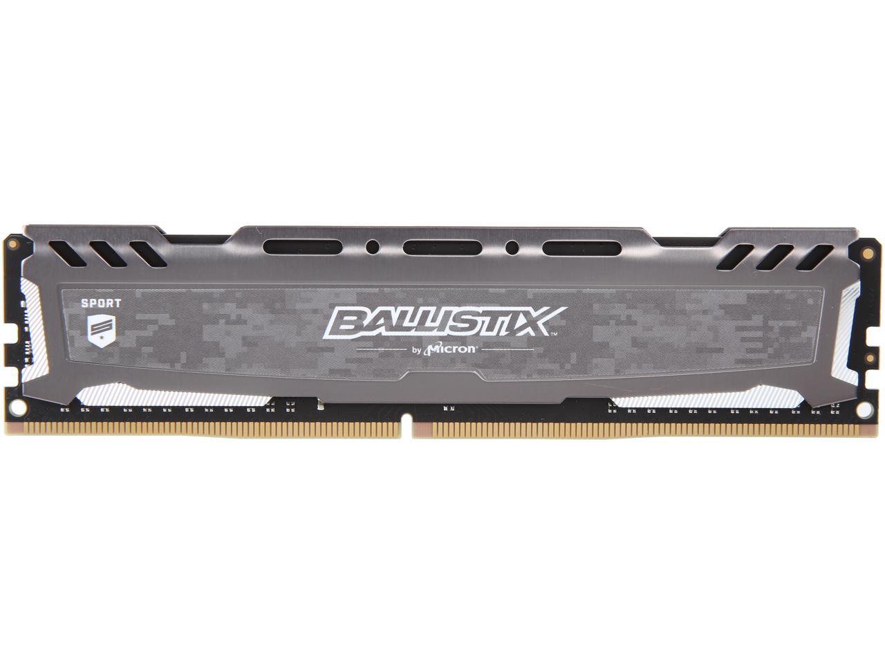 Ballistix Sport LT 8GB 288-Pin DDR4 SDRAM DDR4 3000 (PC4 24000) Desktop Memory Model BLS8G4D30BESBK
