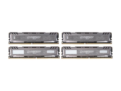 Ballistix Sport LT 32GB (4 x 8GB) 288-Pin DDR4 SDRAM DDR4 3000 (PC4 24000) Desktop Memory Model BLS4K8G4D30AESBK