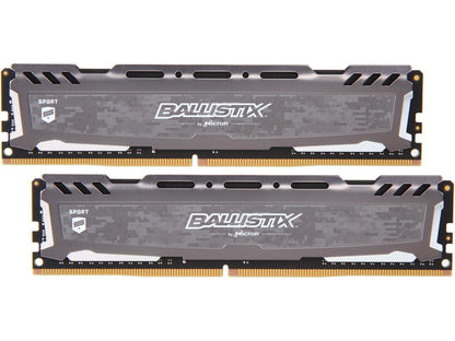 Ballistix Sport LT 32GB (2 x 16GB) 288-Pin DDR4 SDRAM DDR4 3200 (PC4 25600) Desktop Memory Model BLS2K16G4D32AESB