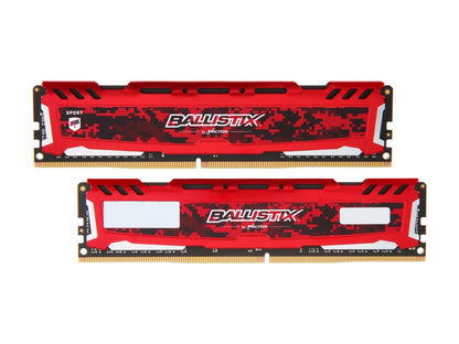 Ballistix Sport LT 32GB (2 x 16GB) 288-Pin DDR4 SDRAM DDR4 3200 (PC4 25600) Desktop Memory Model BLS2K16G4D32AESE