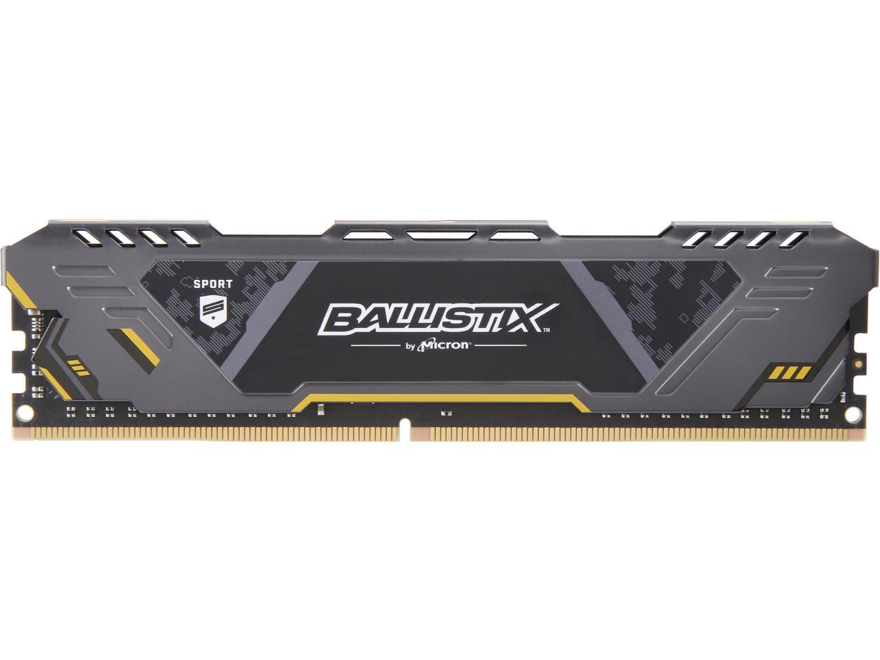 Crucial Ballistix Sport AT 3200 MHz DDR4 DRAM Desktop Gaming Memory Single 16GB CL16 BLS16G4D32AEST