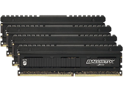 Crucial Ballistix Elite 4000 MHz DDR4 DRAM Desktop Gaming Memory Kit 32GB (8GBx4) CL18 BLE4K8G4D40BEEAK
