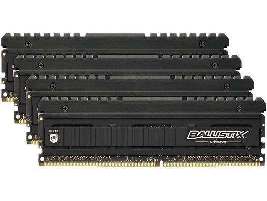 Crucial Ballistix Elite 4000 MHz DDR4 DRAM Desktop Gaming Memory Kit 32GB (8GBx4) CL18 BLE4K8G4D40BEEAK