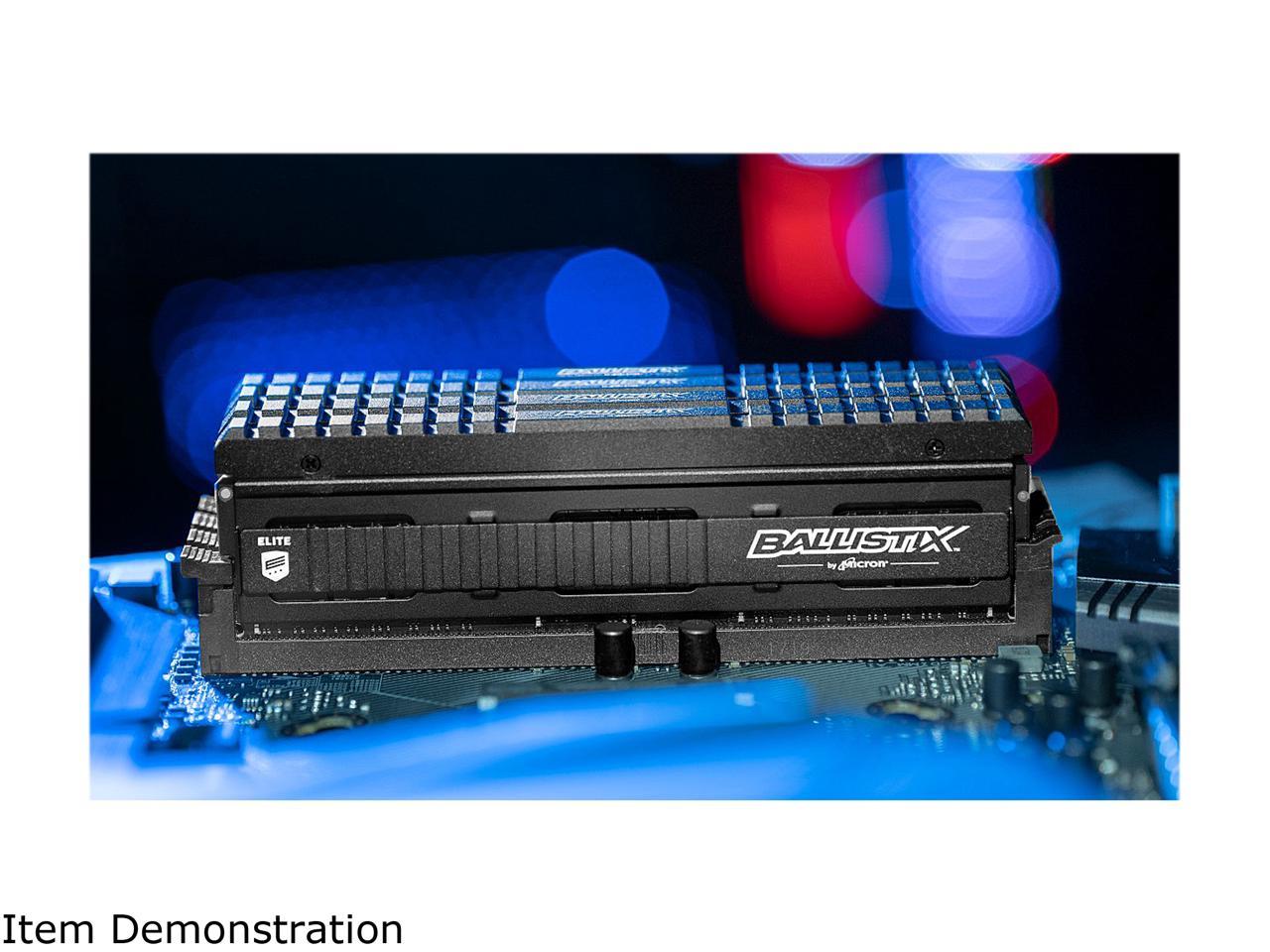 Crucial Ballistix Elite 4000 MHz DDR4 DRAM Desktop Gaming Memory Kit 32GB (8GBx4) CL18 BLE4K8G4D40BEEAK