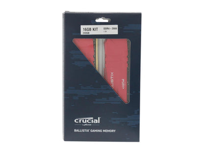 Crucial Ballistix 16GB (2 x 8GB) 288-Pin DDR4 SDRAM DDR4 2666 (PC4 21300) Desktop Memory Model BL2K8G26C16U4R