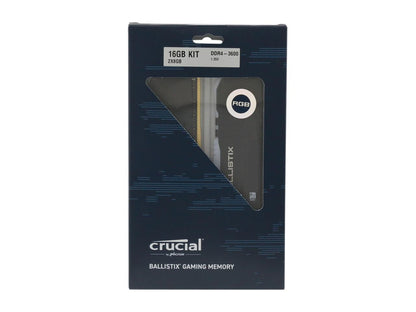 Crucial Ballistix RGB 16GB (2 x 8GB) 288-Pin DDR4 SDRAM DDR4 3600 (PC4 28800) Desktop Memory Model BL2K8G36C16U4BL