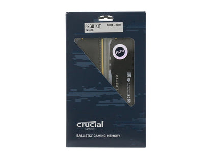 Crucial Ballistix RGB 32GB (2 x 16GB) 288-Pin DDR4 SDRAM DDR4 3000 (PC4 24000) Desktop Memory Model BL2K16G30C15U4BL